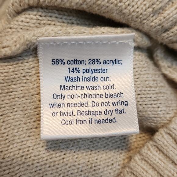 Urban Pipeline Mens Long Sleeve  Striped Crew Neck Sweater Size Med Y2K Neutral - Picture 7 of 7